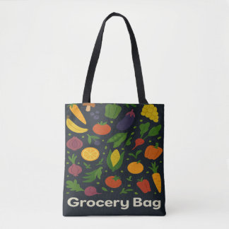 Veggies Tote Grocery Bag