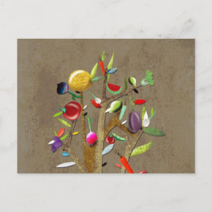 Veggies Watercolor Postcard