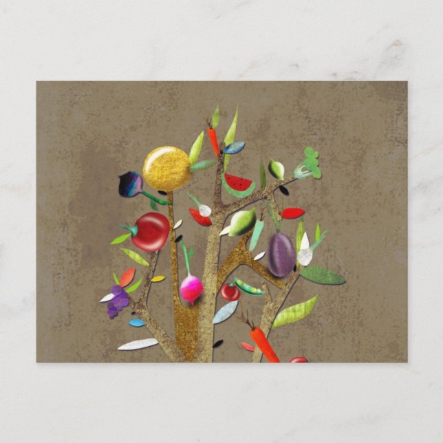 Veggies Watercolor Postcard (Front)