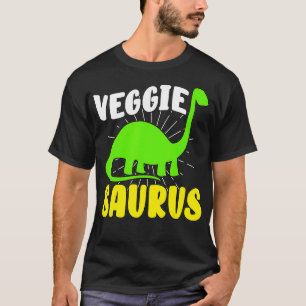 Veggiesaurus Dino Lovers Vegetarian No Meat Plant T-Shirt