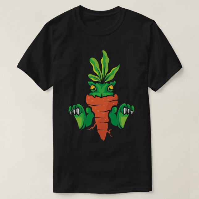 Veggiesaurus Proud Vegan Vegetarian Dinosaur Lover T-Shirt (Design Front)