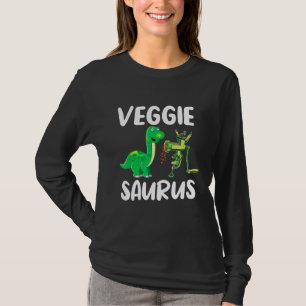 Veggiesaurus Vegetarian Dino No Meat Plant Based D T-Shirt