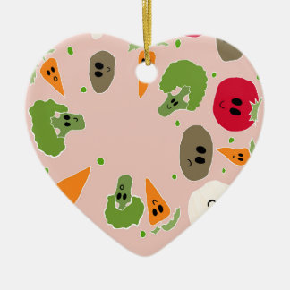 veggis swarm ceramic ornament