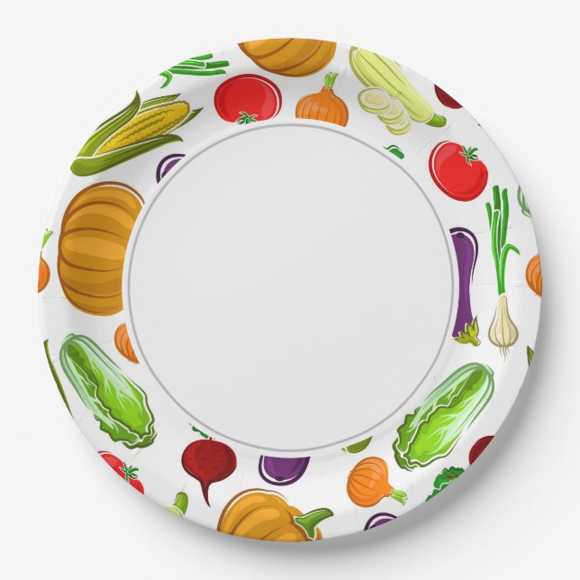 Vegis  paper plate (Front)