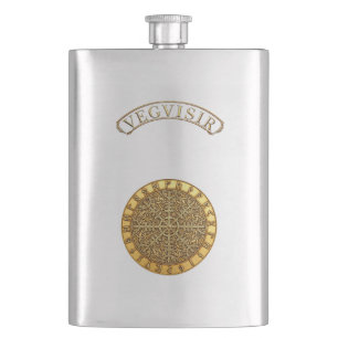 Vegvisir Golden Compass Hip Flask