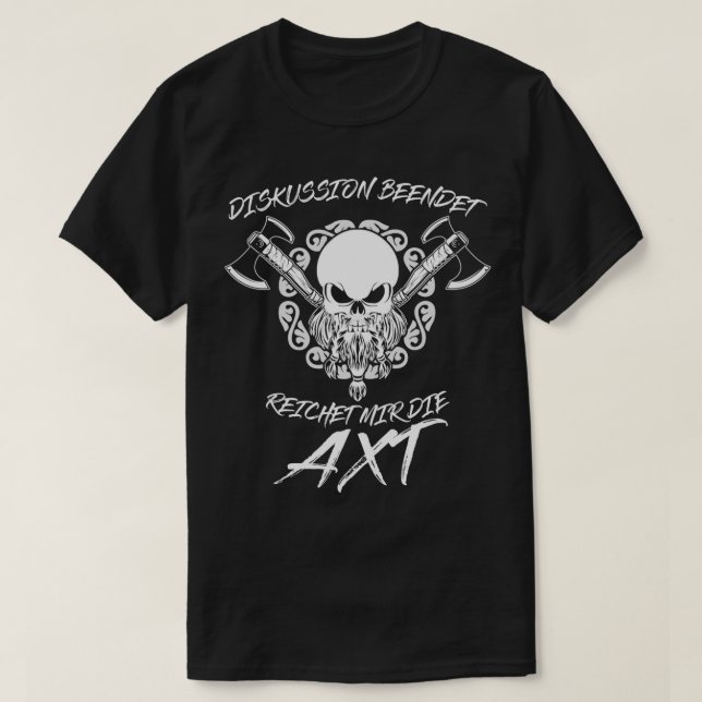 Vegvisir Odhin Valhalla Ax Viking T-Shirt (Design Front)
