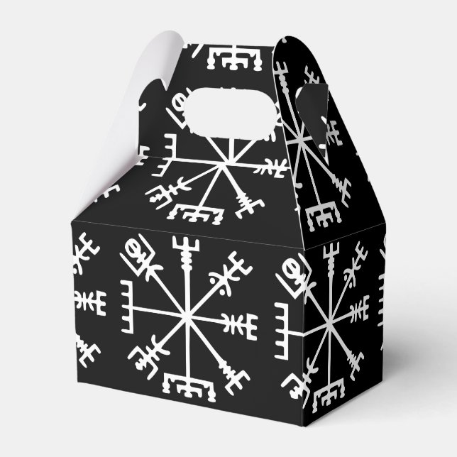 Vegvísir (Viking Compass) Favour Box (Front Side)