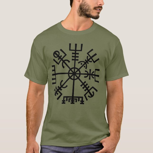 Vegvisir Viking Compass Men's Basic T-Shirt (Front)