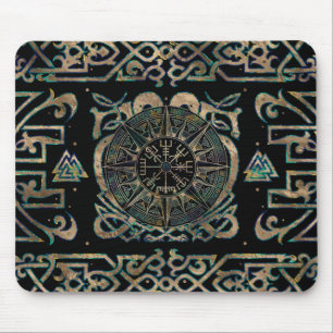 Vegvisir - Viking Compass Ornament Mouse Pad
