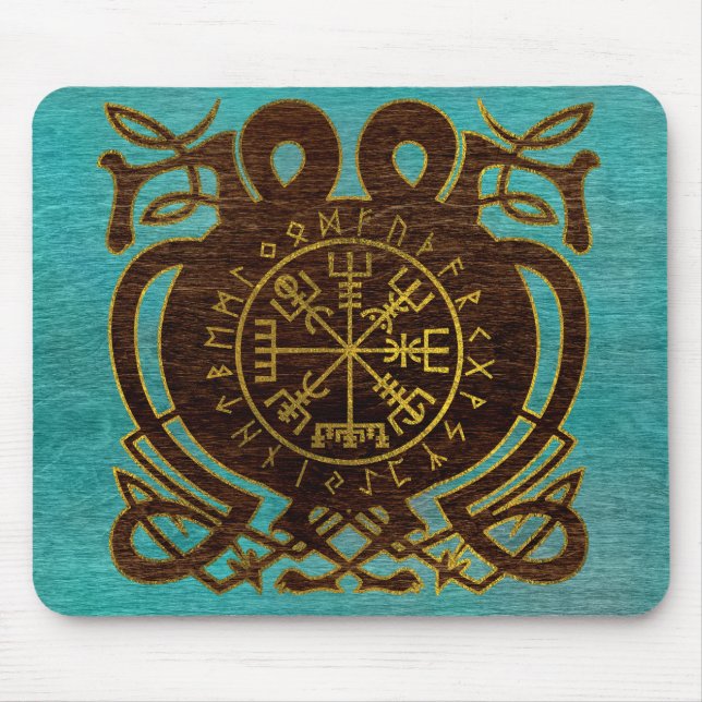 Vegvisir - Viking  Navigation Compass Mouse Pad (Front)