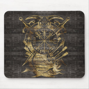 Vegvisir - Viking  Navigation Compass Mouse Pad