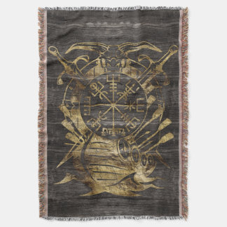 Vegvisir - Viking Navigation Compass Throw Blanket