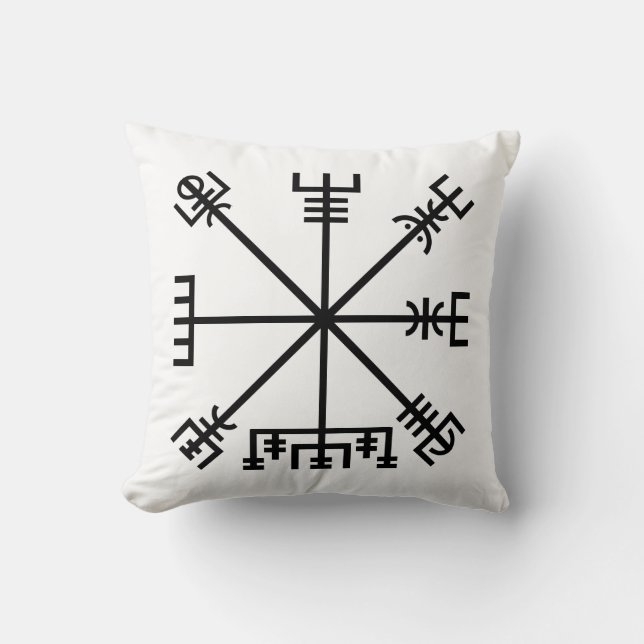 Vegvisir Viking Symbol Cushion (Front)