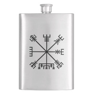 Vegvisir Viking Symbol Hip Flask