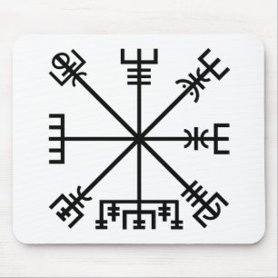 Vegvisir Viking Symbol Mouse Pad