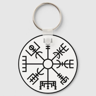vegvisir Viking Symbol Norse Shield Odin Key Ring