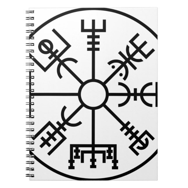 vegvisir Viking Symbol Norse Shield Odin Notebook (Front)
