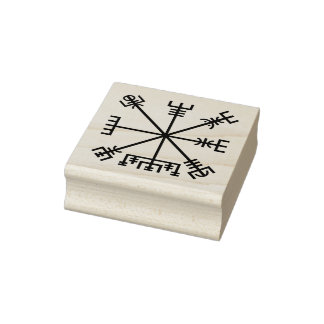 Vegvisir Viking Symbol Rubber Stamp