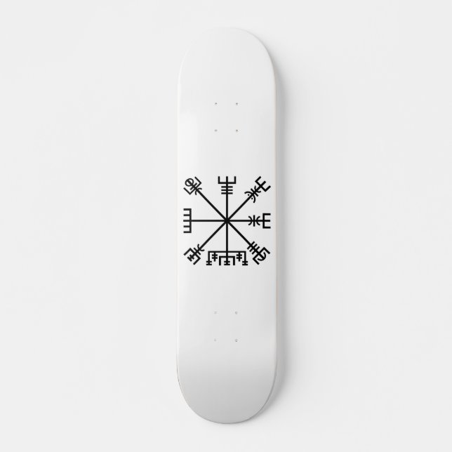 Vegvisir Viking Symbol Skateboard (Front)