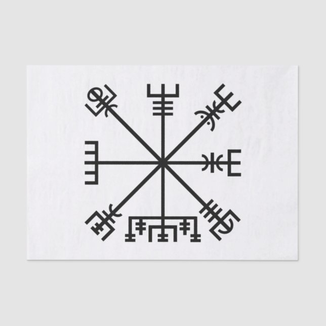 Vegvisir Viking Symbol Tissue Paper (Front)