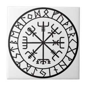 VegvisirCompass.jpg Ceramic Tile