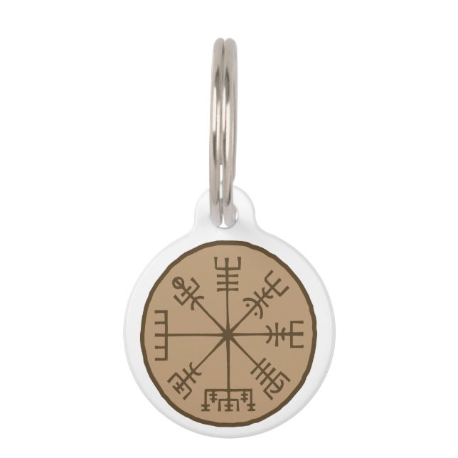 Vegvsir Stave Sigil Pet Tag (Front)