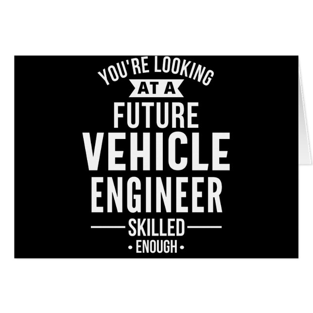 Vehicle engineer gift (Front Horizontal)