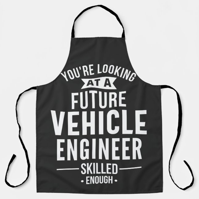Vehicle engineer gift apron (Front)