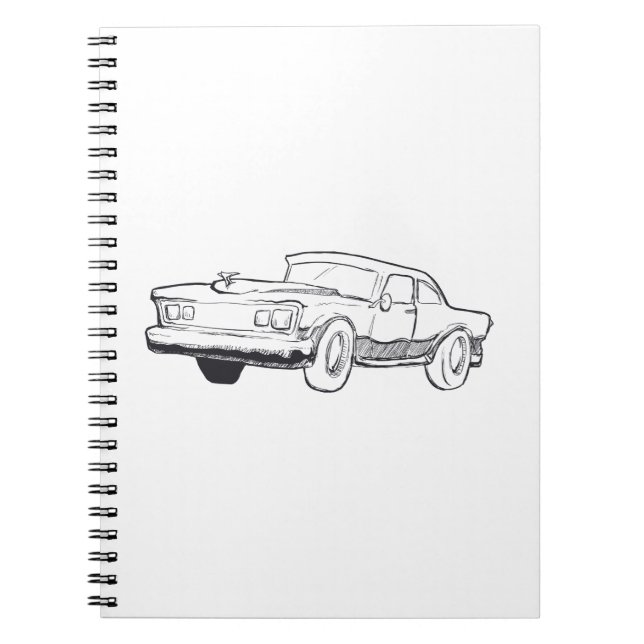 vehicle illustration notebook (Front)