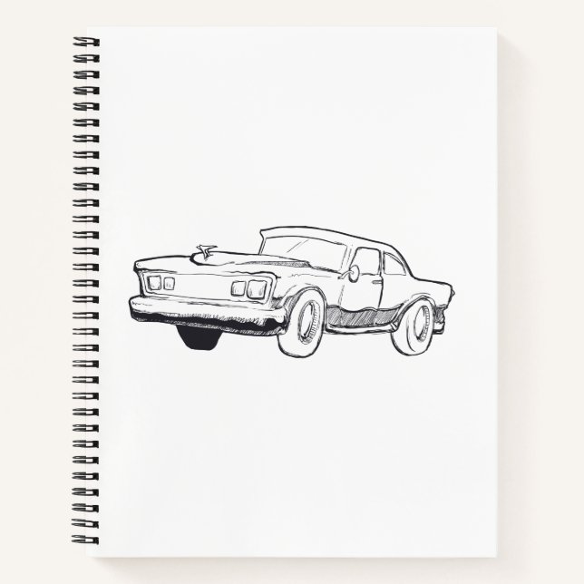 vehicle illustration notebook (Front)