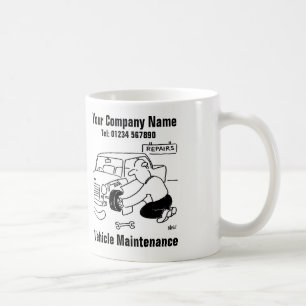 Vehicle Maintenance. Funny Garage Mechanic Coffee Mug