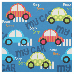 Vehicle my car beep beep fabric