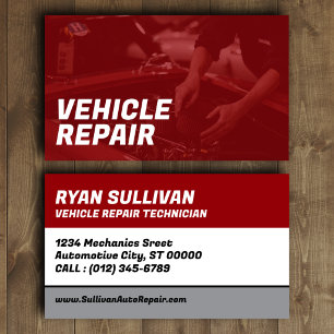 Vehicle Repair Business Card
