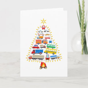 Vehicles Christmas Tree Gift, Vehicles Costumes Card