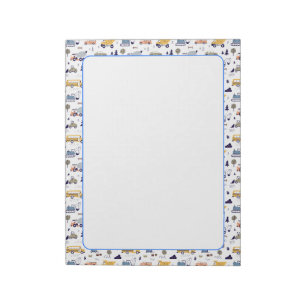 Vehicles Themed Notepad