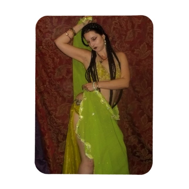 Veil Belly Dancer Photo Magnet (Vertical)
