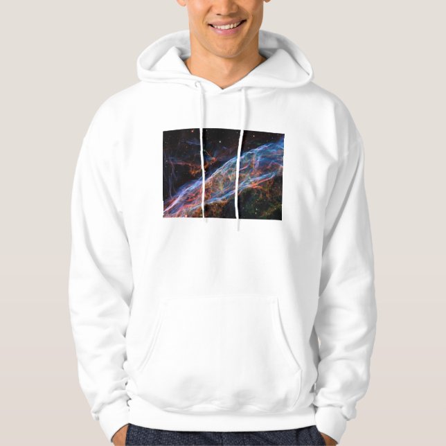 Veil Nebula Supernova Remnants Hubble Telescope Hoodie (Front)