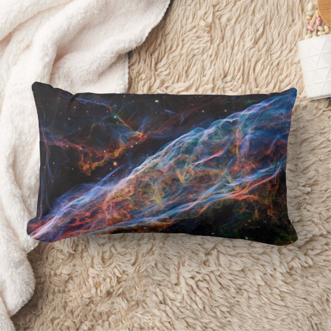 Veil Nebula Supernova Remnants Hubble Telescope Lumbar Cushion (Blanket)