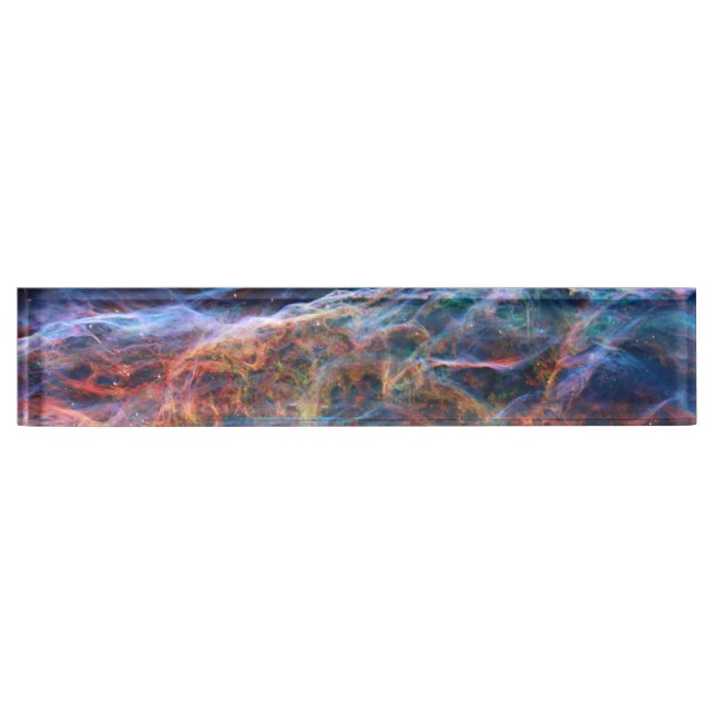 Veil Nebula Supernova Remnants Hubble Telescope Nameplate (Front)