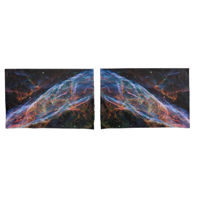 Veil Nebula Supernova Remnants Hubble Telescope Pillowcase (Front-Set)