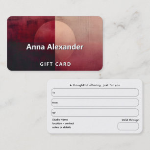 Veil of Division Minimal Design Business Card