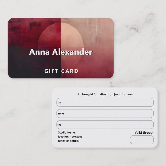 Veil of Division | Minimal Design  Business Card (Front/Back)