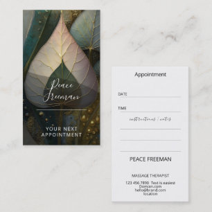 Veil of Leaves botanical Design Business Card