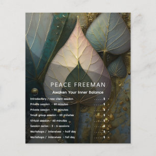 Veil of Leaves botanical Design Flyer