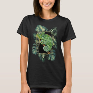 Veiled Chameleon Tropical Retro Vintage T-Shirt