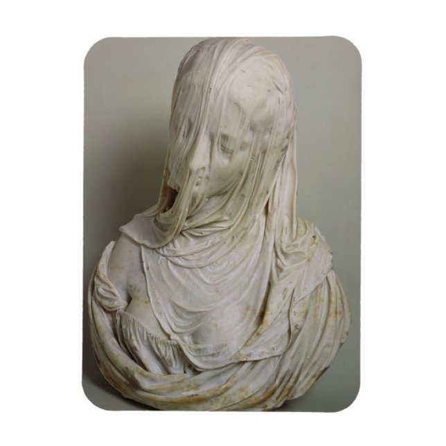 Veiled Girl (marble) Magnet (Vertical)