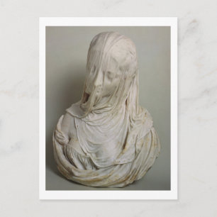 Veiled Girl (marble) Postcard