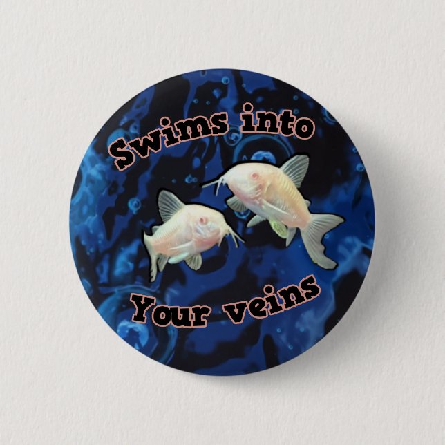 Veins 6 Cm Round Badge (Front)