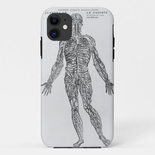 Veins and Arteries system (b/w print) Case-Mate iPhone Case (Back)