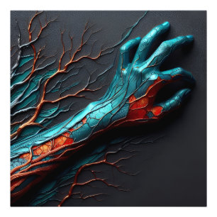Veins of Resilience - AI Out Of Bounds Photo Print